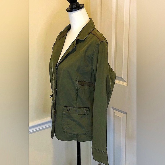 COLUMBIA Womens Bridgeport Olive Green Shirt Jacket Size XL NWT - Picture 3 of 14